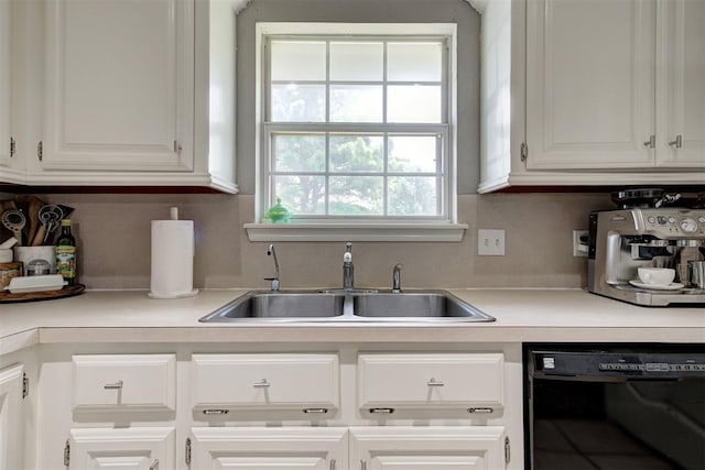 4155 NW Terrace Hills Rd, Piedmont, OK 73078 - kitchen with dishwasher, white cabinetry, and light countertops