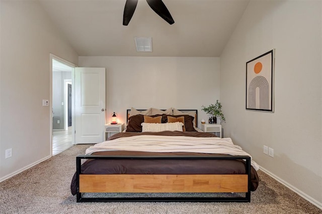4155 NW Terrace Hills Rd, Piedmont, OK 73078 - carpeted bedroom featuring baseboards and ceiling fan