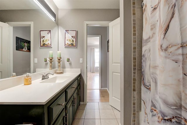 4155 NW Terrace Hills Rd, Piedmont, OK 73078 - full bathroom featuring tile patterned flooring and vanity