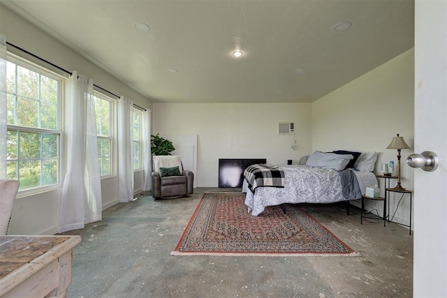 4155 NW Terrace Hills Rd, Piedmont, OK 73078 - bedroom with concrete floors and recessed lighting
