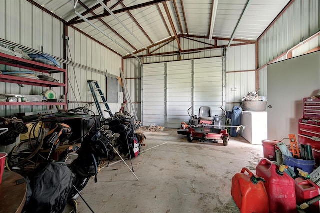 4155 NW Terrace Hills Rd, Piedmont, OK 73078 - garage with metal wall