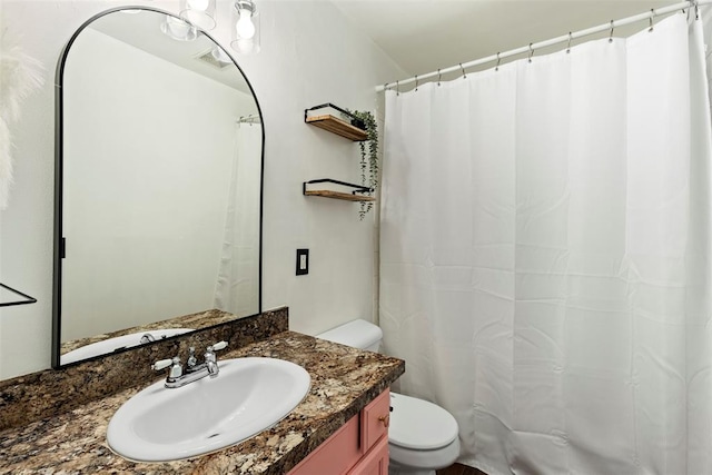 12281 SW 11th St, Yukon, OK 73099 - full bathroom featuring vanity and a shower with shower curtain