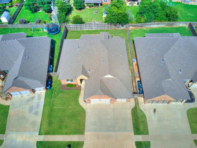 17401 Melville Ln, Edmond, OK 73012 - aerial view of property and surrounding area