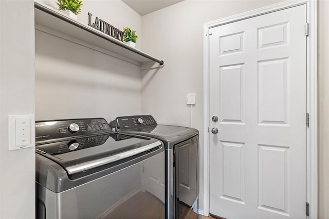 521 Audrey Dr, Tuttle, OK 73089 - laundry area featuring separate washer and dryer