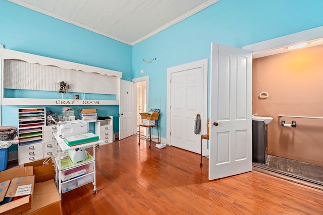 508 Newton Ave, Ozark, AL 36360 - office space featuring wood finished floors and crown molding