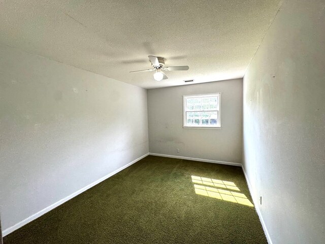 2403 Stonebridge Rd, Dothan, AL 36301 - empty room with carpet floors, a ceiling fan, baseboards, and a textured ceiling