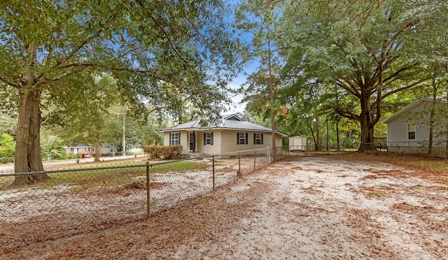 view of front of home