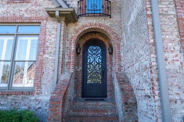 view of exterior entry