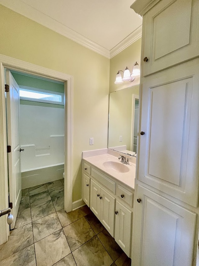 114 Brattleboro Ct, Dothan, AL 36301 - full bath with crown molding, vanity, marble finish flooring, and toilet