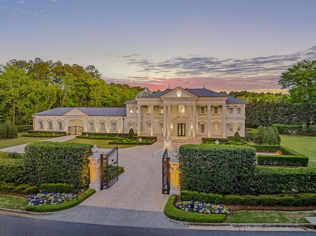 view of neoclassical / greek revival house