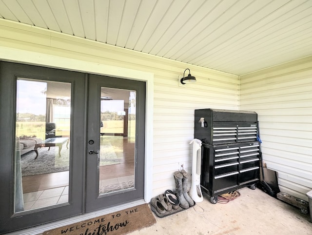 1370 Coach Rd, Slocomb, AL 36375 - view of exterior entry featuring french doors