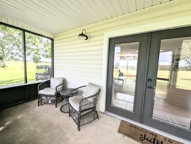 1370 Coach Rd, Slocomb, AL 36375 - sunroom / solarium featuring french doors