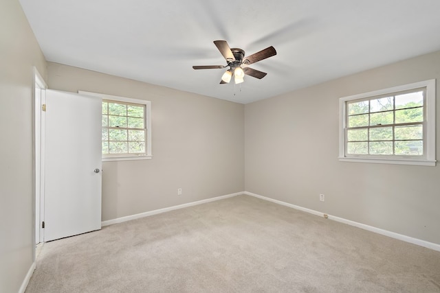 139 Merrydell Dr, Ozark, AL 36360 - spare room with light colored carpet and ceiling fan