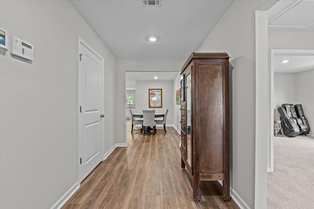 630 Ridgeland Rd, Dothan, AL 36301 - corridor with wood finished floors and recessed lighting