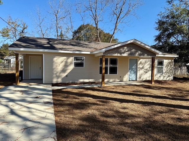 view of rear view of property