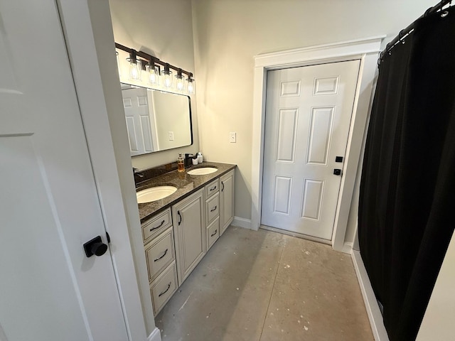 245 County Road 422, Abbeville, AL 36310 - full bath with double vanity and concrete flooring