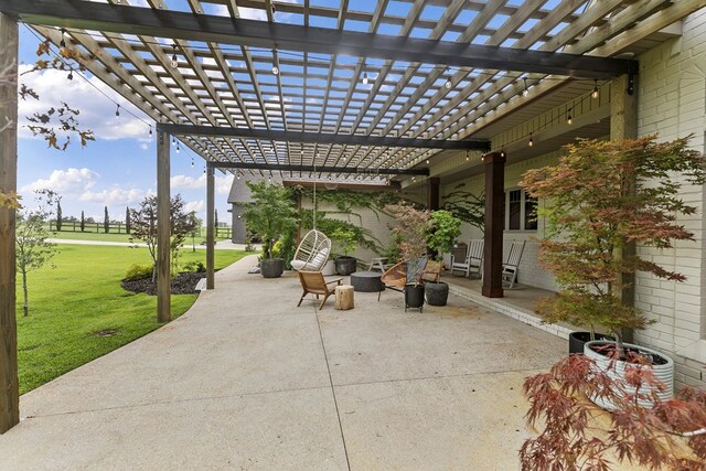 481 Grace Dr, Newton, AL 36352 - view of patio with a pergola