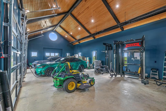 481 Grace Dr, Newton, AL 36352 - garage featuring wood ceiling