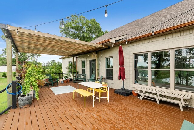 481 Grace Dr, Newton, AL 36352 - deck featuring a pergola