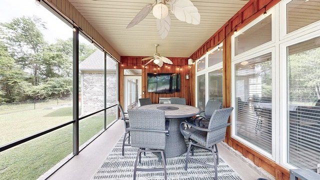 260 Cobb Rd, Dothan, AL 36301 - sunroom / solarium with ceiling fan and plenty of natural light