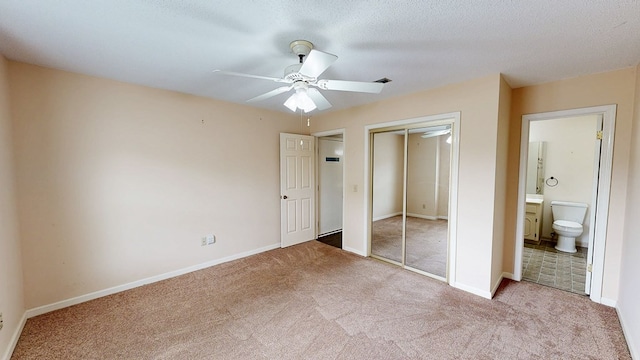 100 W Fontana Cir, Dothan, AL 36305 - unfurnished bedroom featuring baseboards, a ceiling fan, carpet flooring, and a closet