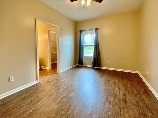 30 Cotton Creek Blvd, Enterprise, AL 36330 - empty room featuring a ceiling fan and dark wood finished floors