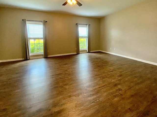 30 Cotton Creek Blvd, Enterprise, AL 36330 - unfurnished room with a ceiling fan and dark wood-style floors