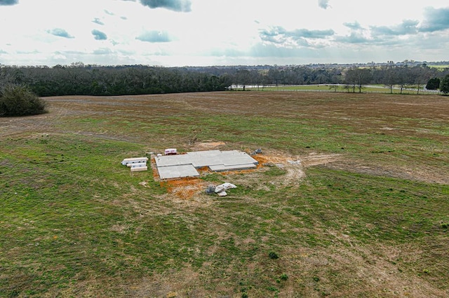 bird's eye view featuring a rural view