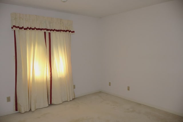 view of carpeted empty room