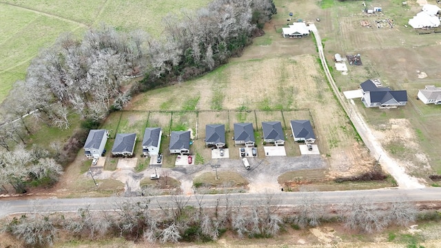 bird's eye view featuring a rural view