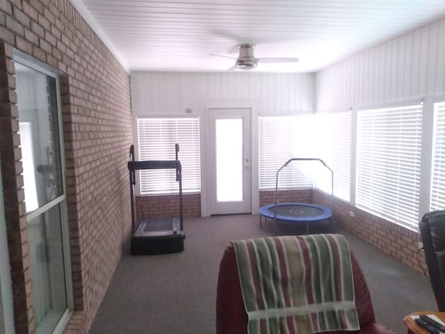 38 Vansant Pl, Dothan, AL 36301 - sunroom / solarium featuring a ceiling fan