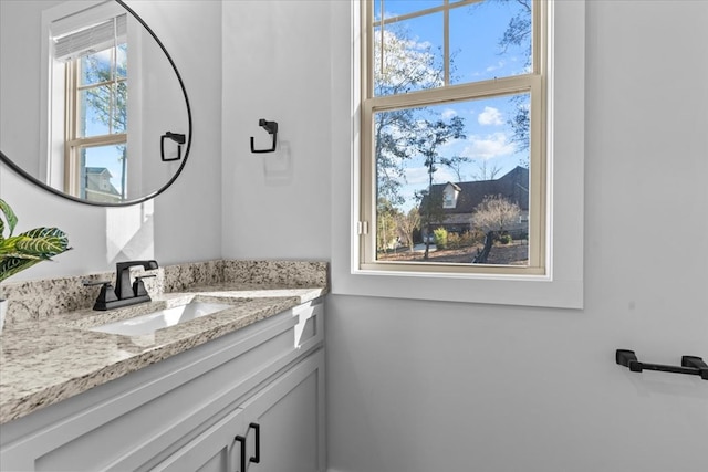 bathroom featuring vanity