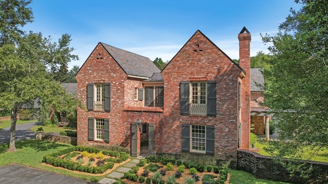 view of tudor home