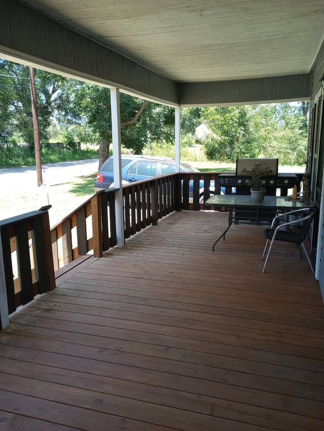 view of wooden terrace