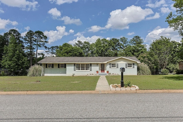 1810 Northside Dr, Dothan, AL 36303 - ranch-style home with a front lawn and stucco siding