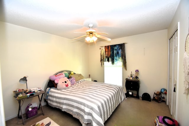 2023 Brackin Dr, Dothan, AL 36301 - carpeted bedroom featuring a closet and a ceiling fan