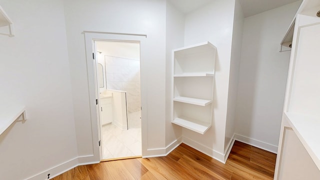 108 Weeping Willow Trl, Headland, AL 36345 - walk in closet featuring light wood-type flooring