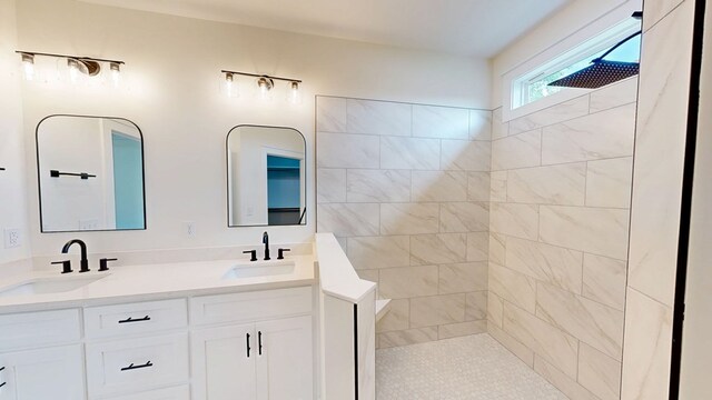 108 Weeping Willow Trl, Headland, AL 36345 - full bathroom with double vanity and walk in shower