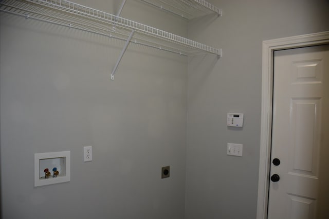 laundry room with electric dryer hookup, laundry area, and washer hookup