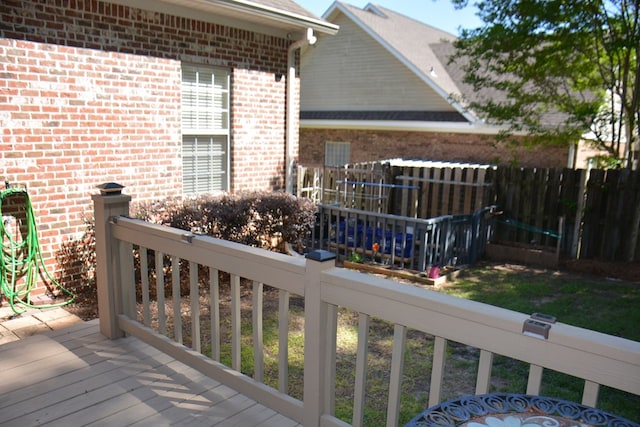 view of wooden terrace
