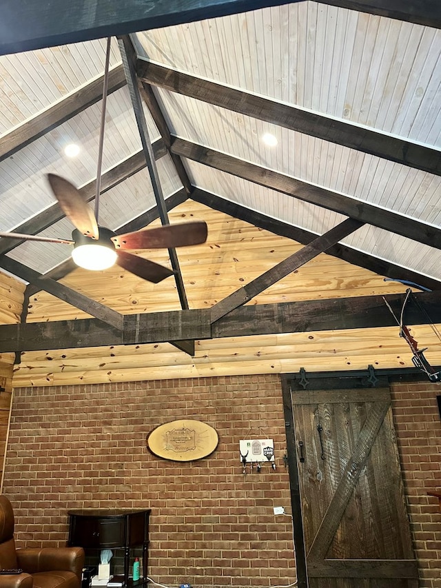 interior details featuring a ceiling fan