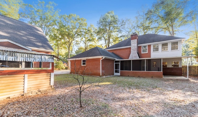 view of rear view of property