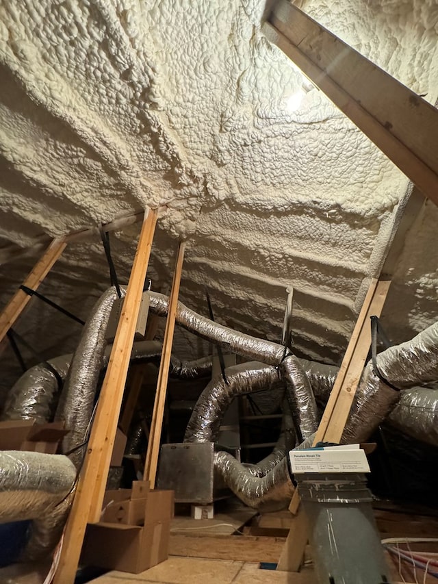 view of attic