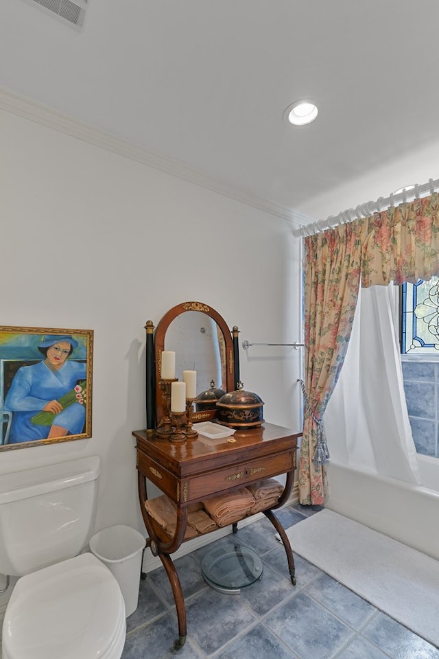 109 Royal Highlands Ln, Dothan, AL 36305 - full bath with crown molding, shower / bath combo, and tile patterned floors