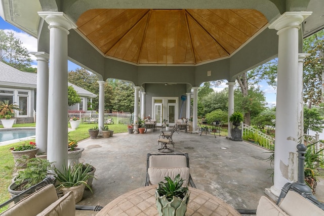 109 Royal Highlands Ln, Dothan, AL 36305 - view of patio / terrace with french doors and outdoor dining area