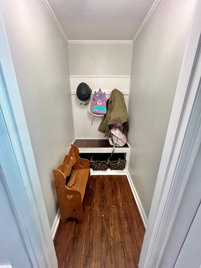 601 6th Ave, Ashford, AL 36312 - mudroom featuring wood finished floors and ornamental molding