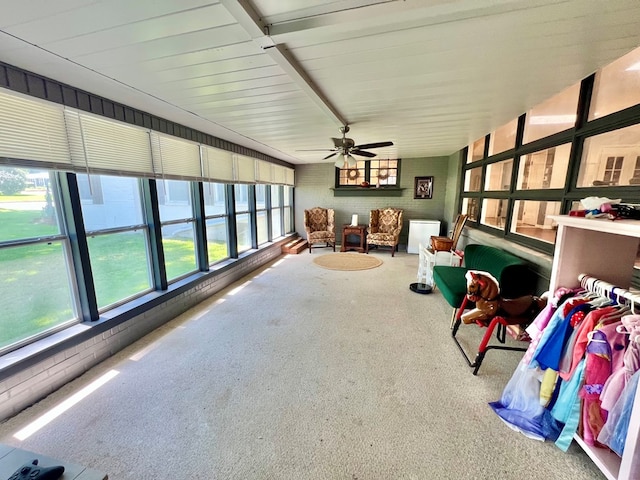 601 6th Ave, Ashford, AL 36312 - sunroom featuring a ceiling fan