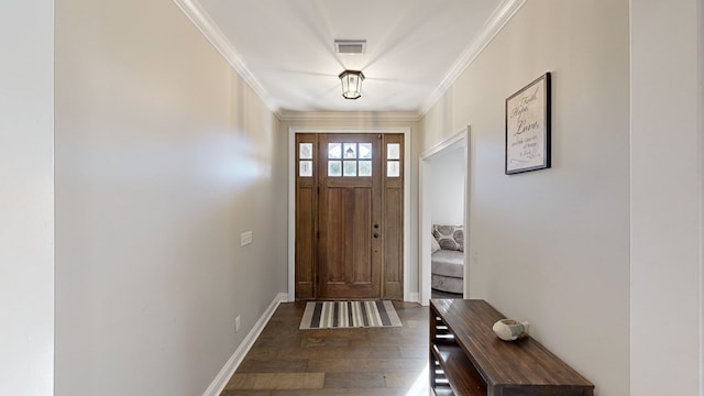 doorway with ornamental molding