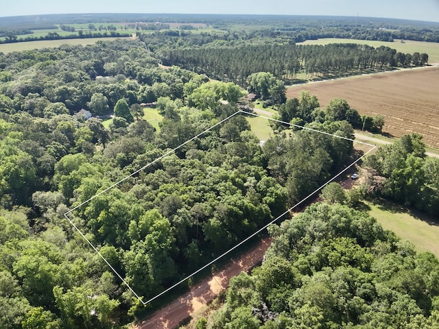 4955 County Road 36, Hartford, AL 36344 - aerial view of property's location featuring property boundaries highlighted and a heavily wooded area