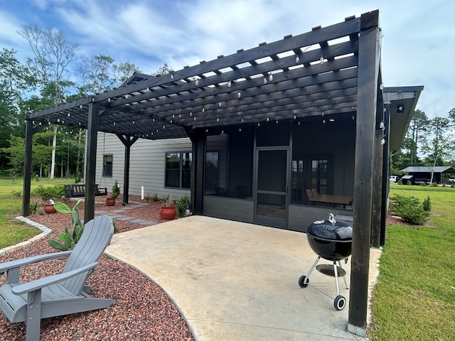489 Skipper Rd, Malvern, AL 36375 - view of patio with a pergola and a grill